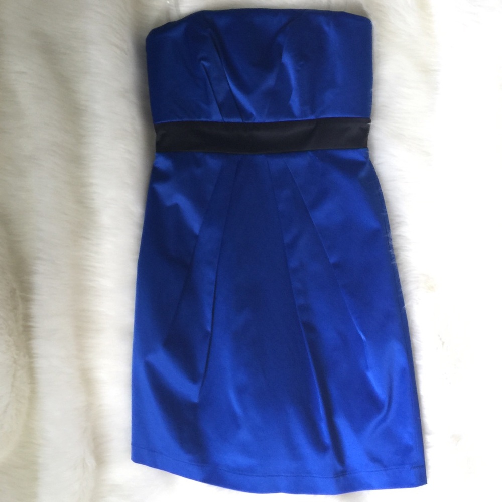 FOREVER 21 Blue Satin Like Dress - Sz S